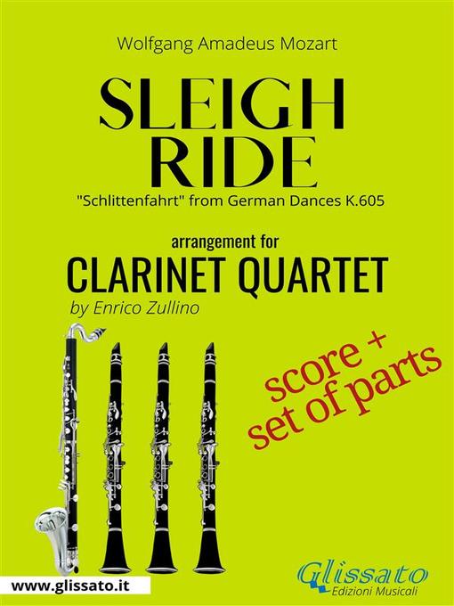 Cover image for Sleigh Ride--Clarinet quartet score & parts